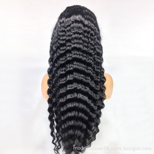 Lace Frontal Human Hair Wigs Vendors Pre Plucked Virgin Wig Body Wave 360 Transparent HD Full Lace Human Hair Wig
